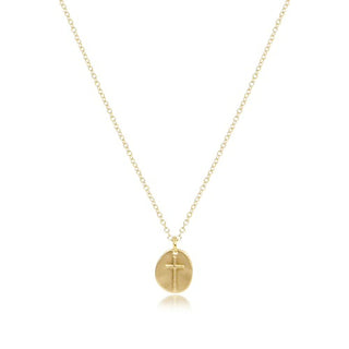 Small Inspire Gold Charm 16” Necklace Gold