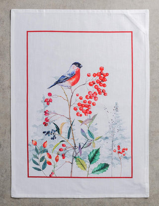 Maison d' Hermine Kitchen Towel - Bird W/ Berries