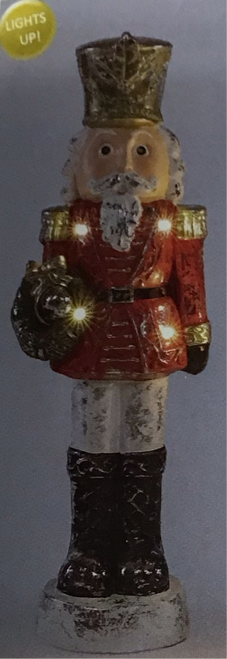 Glow Nutcracker with Wreath