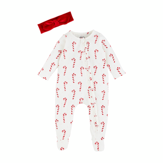 Candy Cane Ruffle Sleeper