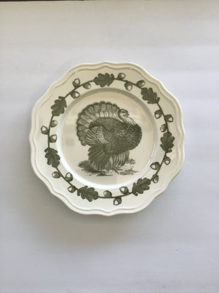 Turkey Scalloped Plate - Green