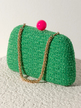 Green Lana Minaudiere