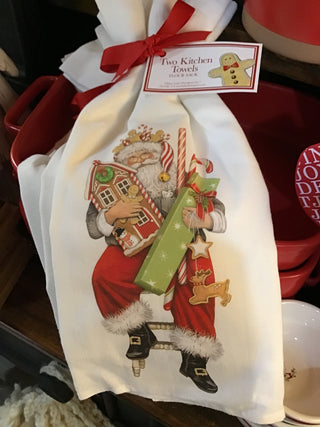 Gingerbread Santa Towel Set