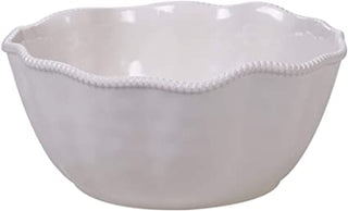 Pearlette Cream Serving Bowl