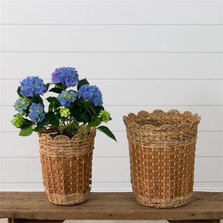 Scalloped Woven Baskets-small