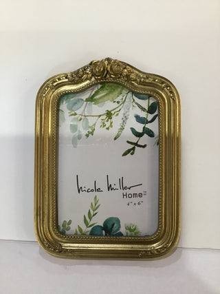 4x6 Gold Floral Picture Frame