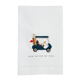 Golf Cart Embroidered Towel