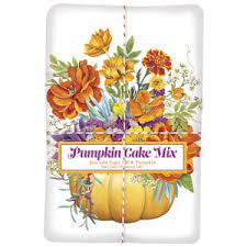 Pumpkin Cake Mix and Flower Flour Sack Towel