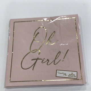 Oh Girl Pink Guest Napkin