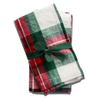 Festive Plaid Napkins Set of 4