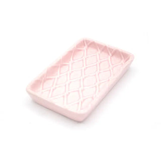 Textured Pink Soap Dish