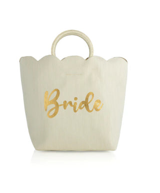 Scalloped Bride Tote