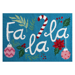 FA LA LA Hook Christmas Rug