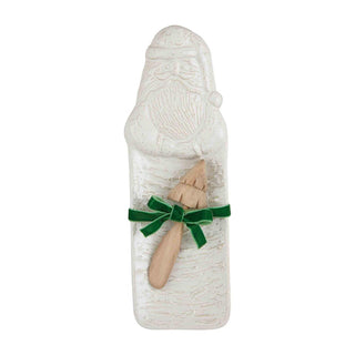 White Xmas Santa Hostess Set