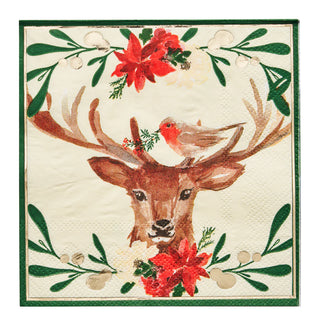 Christmas Forest Paper Guest Towel/20pk