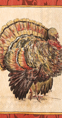 Painterly Turkey Guest Towel