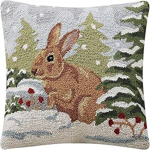 Winter Rabbit Pillow