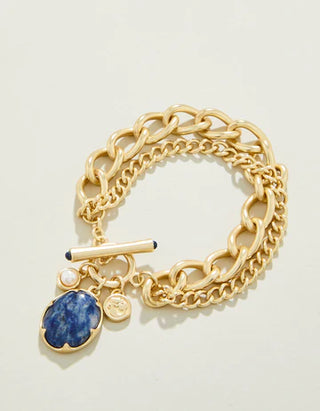 Coralie Toggle Bracelet Blue