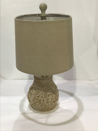 Wood Carved Lamp