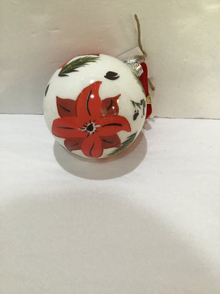 Poinsettia Ball Orn