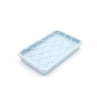 Textured Blue Soap Dish