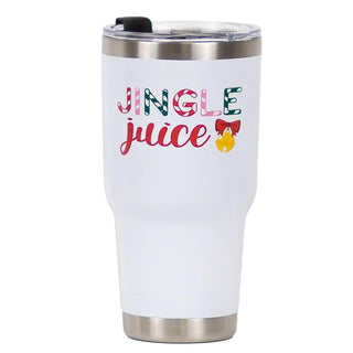 Jingle Juice Tumbler Wht