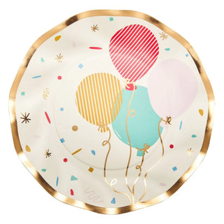 Let’s Celebrate Balloons Dessert Paper Plates