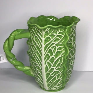 Green Cabbage Pitcher