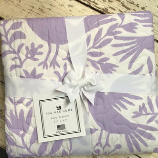 Piper Otomi Lilac Baby Blanket