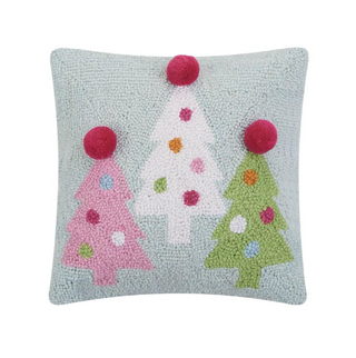 Festive Pom Tree Pillow