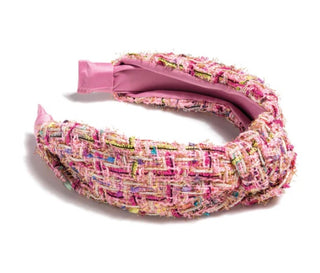 Boucle Knotted Pink Headband