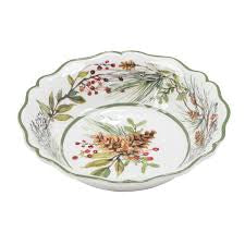 Winter Forest Floral Bowl