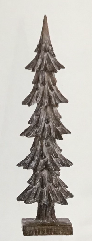 Large Resin Brown Tall Tree