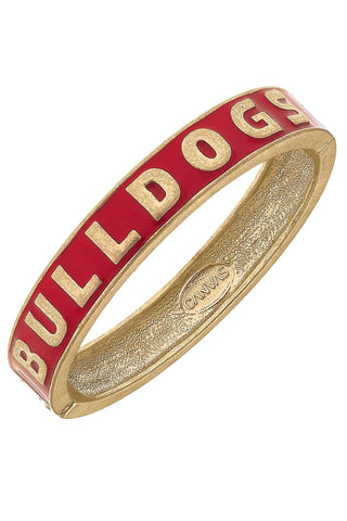 Bulldogs Bangle Bracelet Red