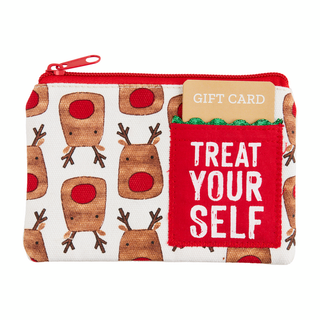 Reindeer Light Up Xmas GiftCard Pouch