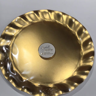 Gold Wavy Paper Charger