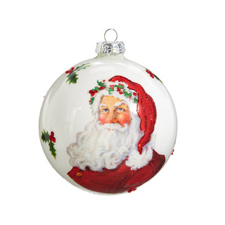 5” Santa Ball Ornament