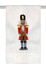 Red Emb Nutcracker Towel