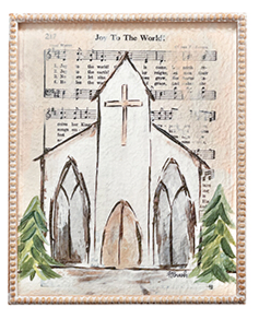 Sheet Music Church Framed