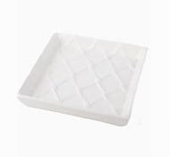 8 Oak Lane Textured White Cocktail Napkin Tray