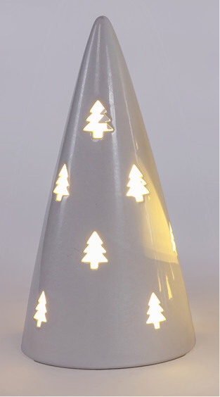 White Ceramic Cutout Tree