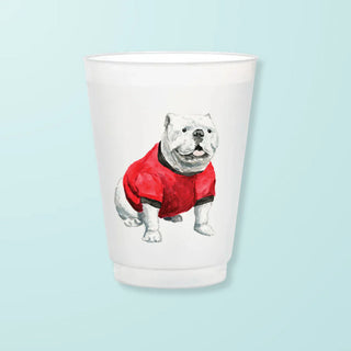 Bulldogs Frosted Cups Set 6