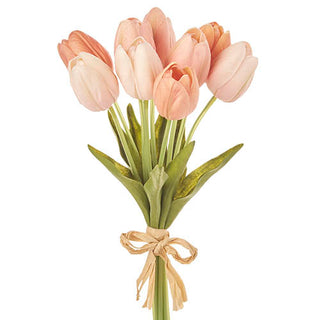20" REAL TOUCH LIGHT PINK TULIP BUNDLE OF 9