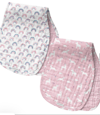 Mus Burp Cloth/Set Unicorn