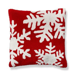 RED SNOWFLAKE PILLOW