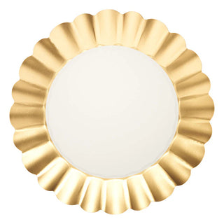 Gold and White Dinner Plates