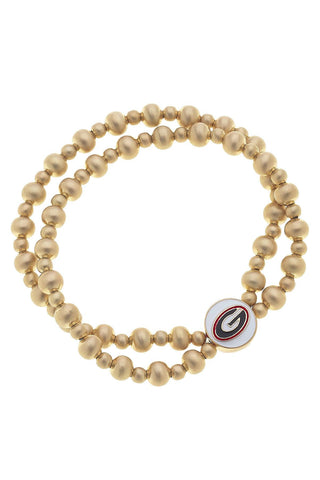 Dbl Row Georgia Stretch Bead Bracelet