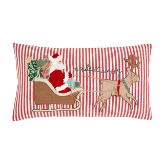 Sleigh Emboidered Pillow