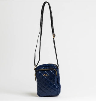 The Micromanager Crossbody Bag- Navy Quilted