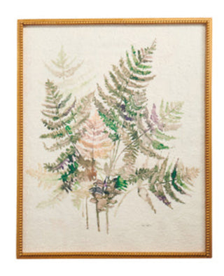 28" FERN FRAMED WALL ART